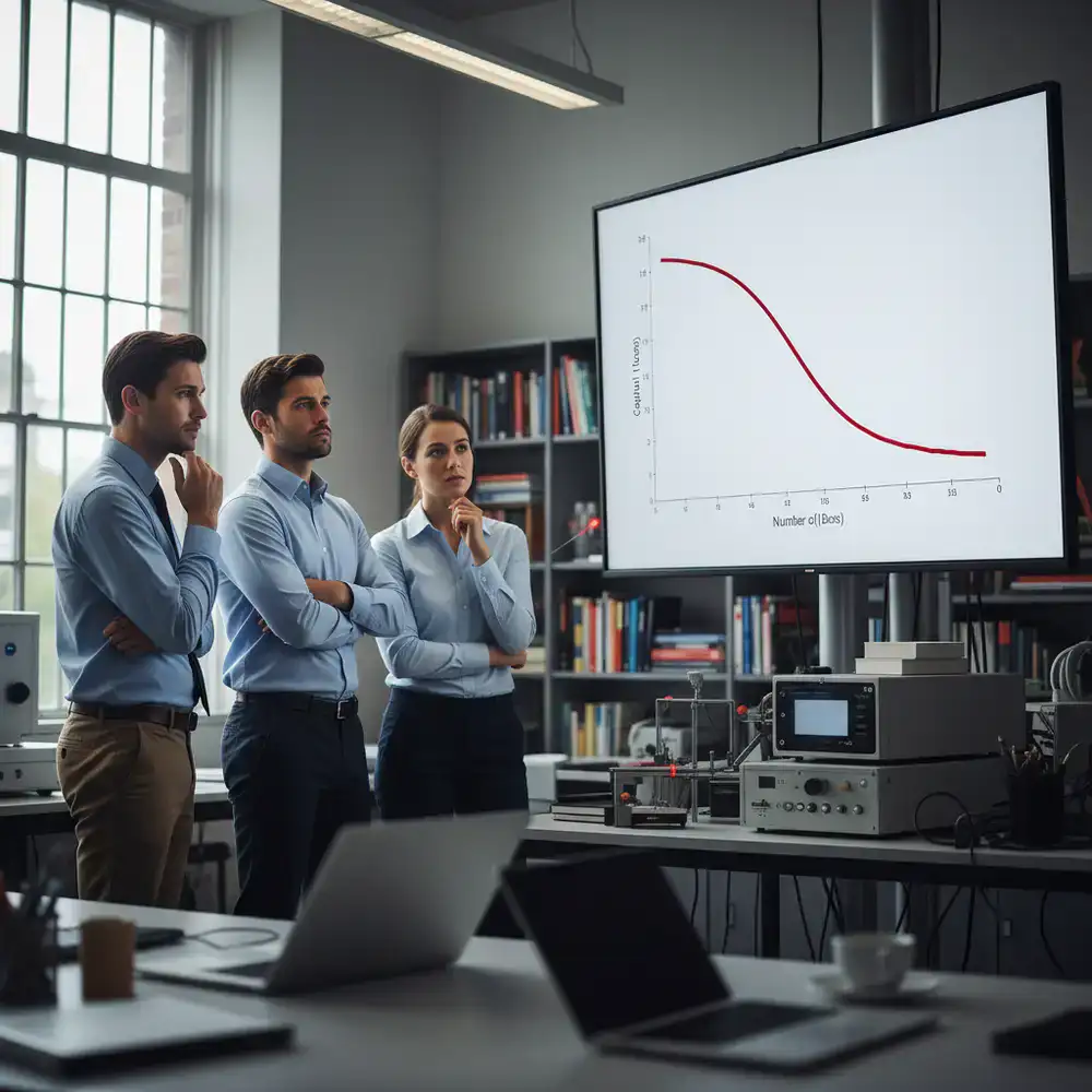 Grafiek die exponentieel kapitaalverlies in Martingale toont